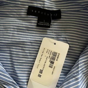 Sanctuary blue and white striped tunic